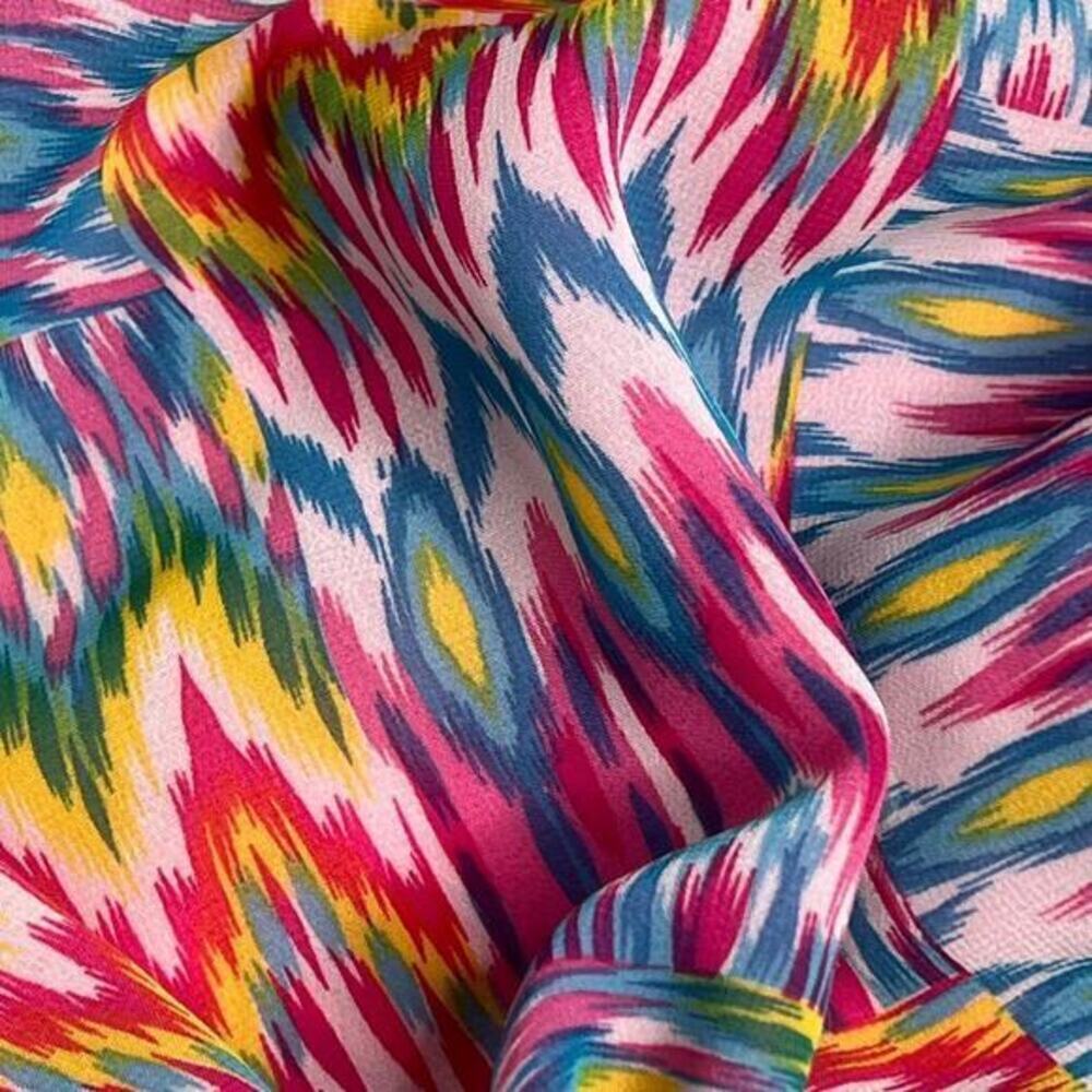 Umgee One Sleeve / Sleeveless Zig Zag Print‎ Dress Size Medium - Picture 7 of 9